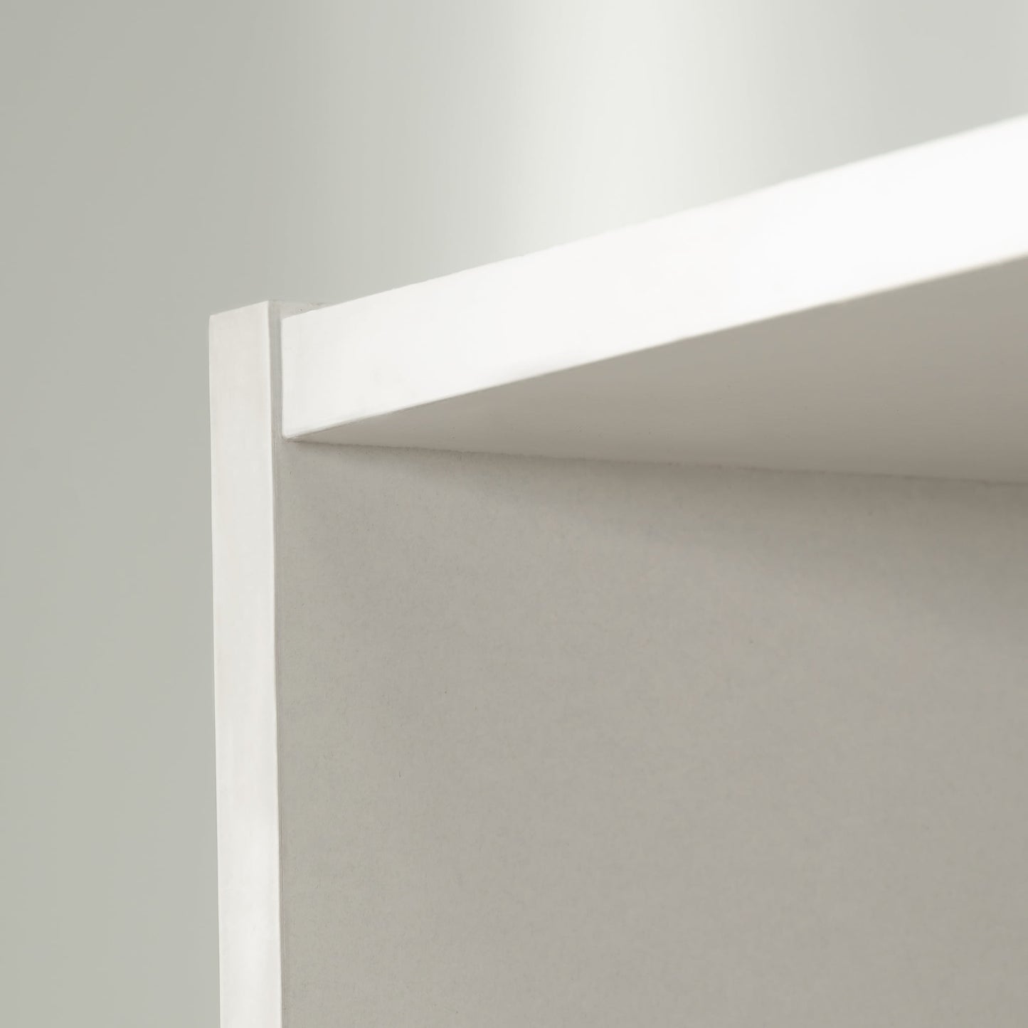 Sauder Beginnings 5 -Shelf Bookcase, Soft White Finish