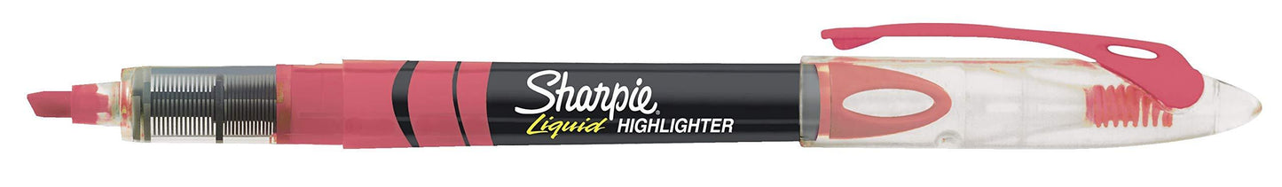 Sharpie Liquid Highlighters Assorted Colors, Chisel Tip Highlighter Pens, 10 Count