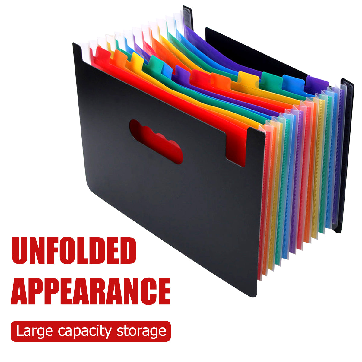 12 Pockets Expanding File Folder Portable Accordion Organizer for Document Paperwork Tax Bill or Receipt