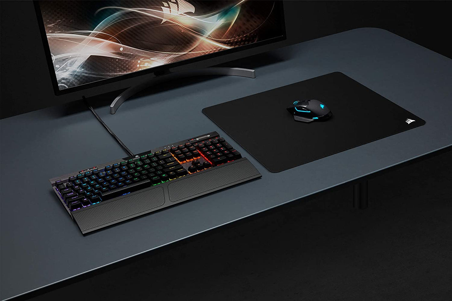 CORSAIR MM350 - Premium Anti-Fray Extra Thick Cloth Gaming Mouse Pad - Extended XL, Graphic