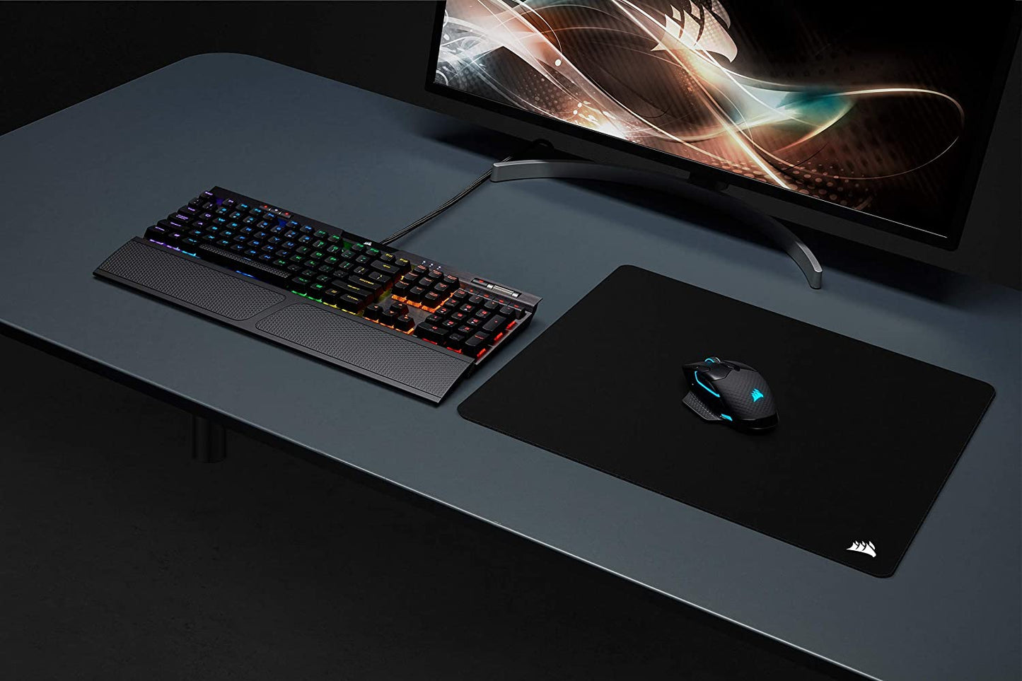 CORSAIR MM350 - Premium Anti-Fray Extra Thick Cloth Gaming Mouse Pad - Extended XL, Graphic