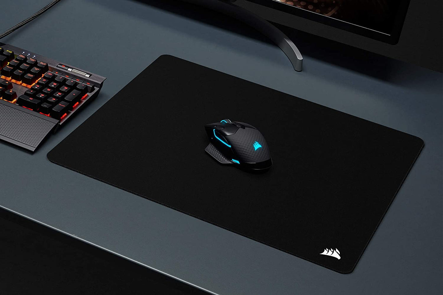 CORSAIR MM350 - Premium Anti-Fray Extra Thick Cloth Gaming Mouse Pad - Extended XL, Graphic