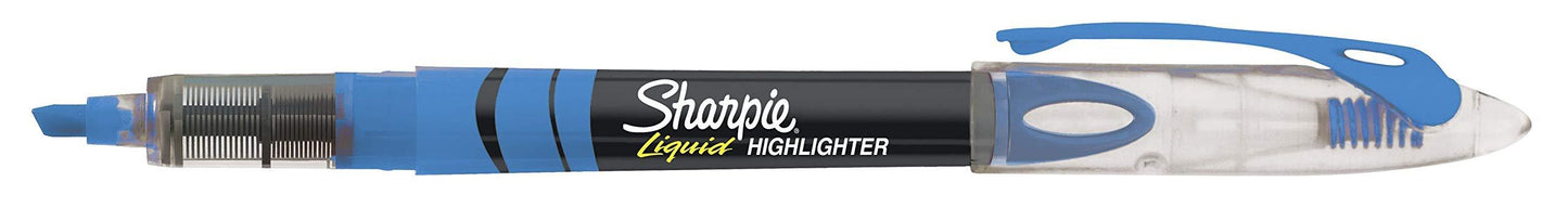 Sharpie Liquid Highlighters Assorted Colors, Chisel Tip Highlighter Pens, 10 Count