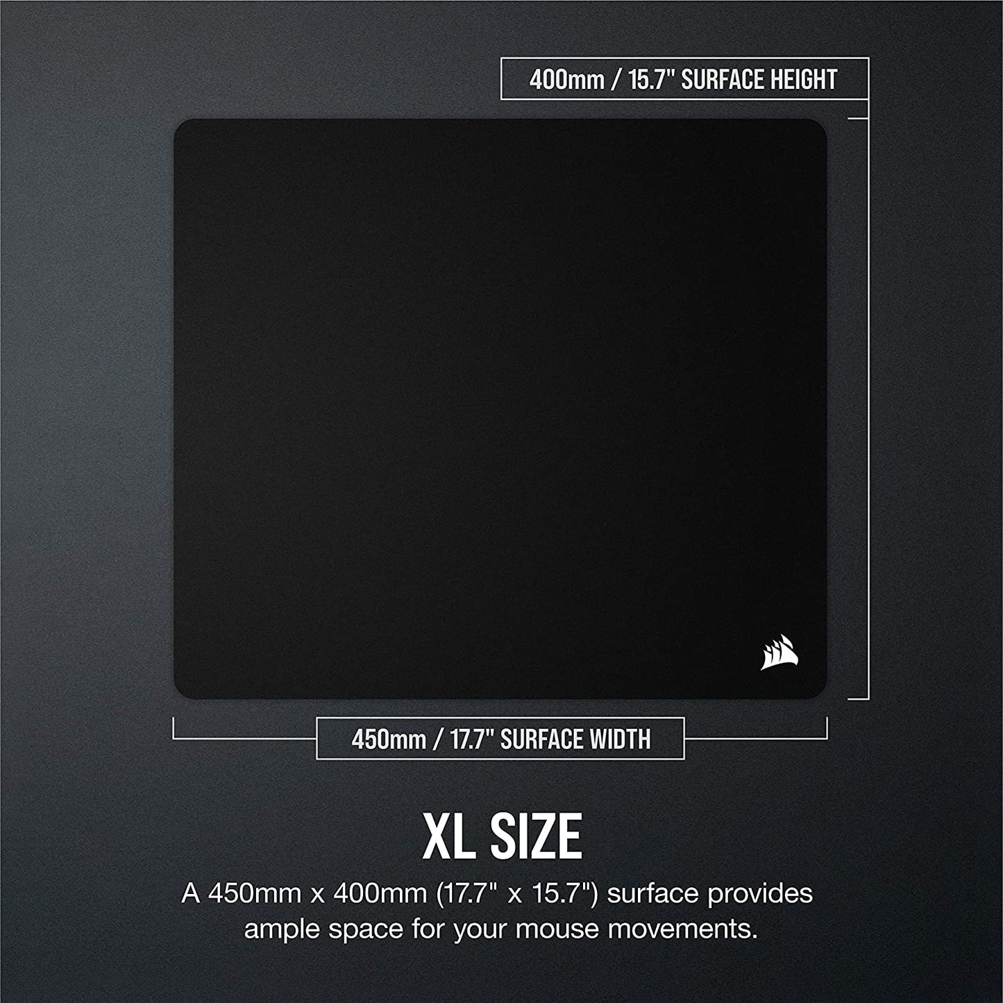 CORSAIR MM350 - Premium Anti-Fray Extra Thick Cloth Gaming Mouse Pad - Extended XL, Graphic