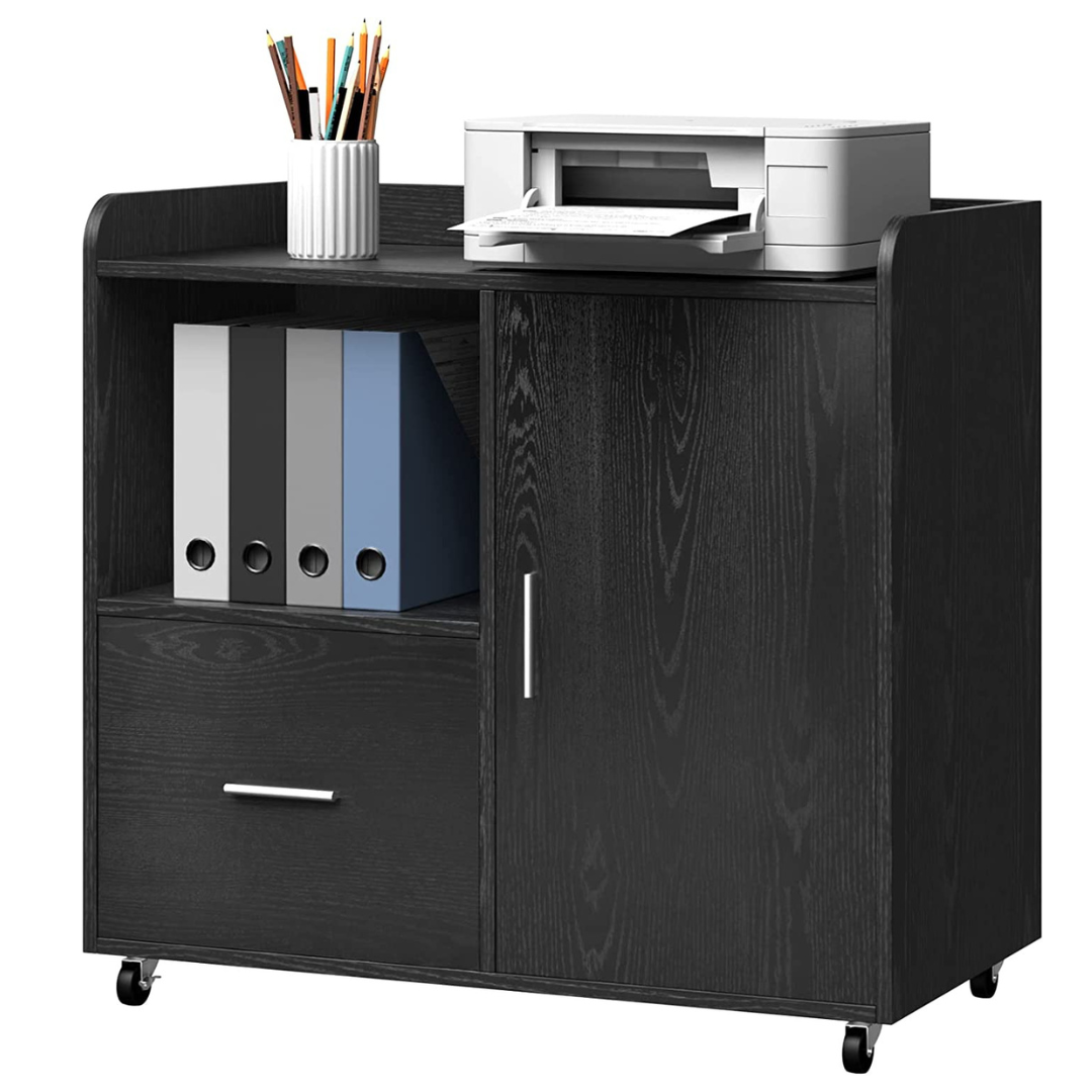 YITAHOME Lateral File Cabinet with Drawer for Letter/A4 Size, Printer Stand with Open Storage Shelf