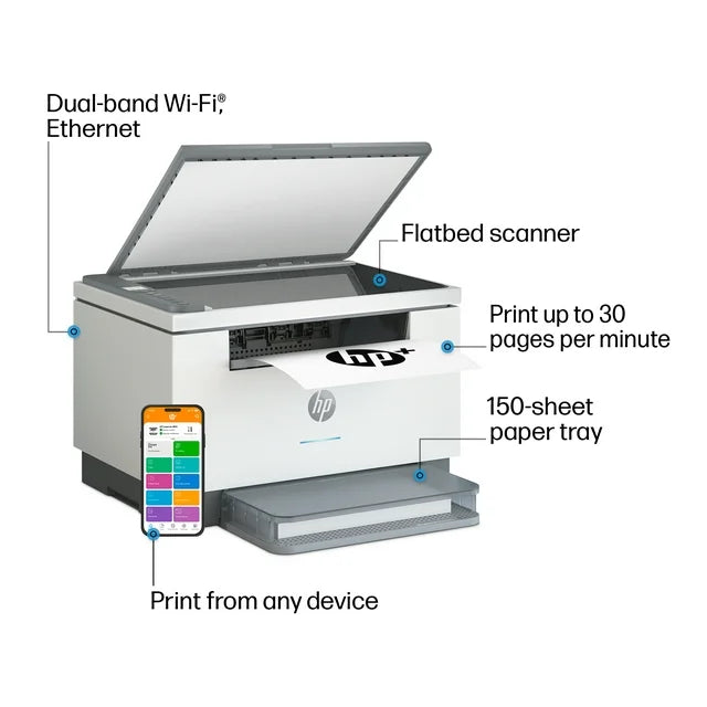 HP LaserJet MFP M234dwe Wireless Black & White Laser Printer