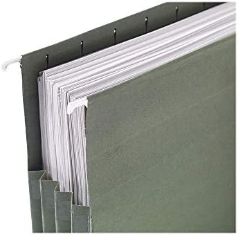 Staples 260828 Hanging File Folders 3-1/2-Inch Expansion LTR Gn 4/Pk