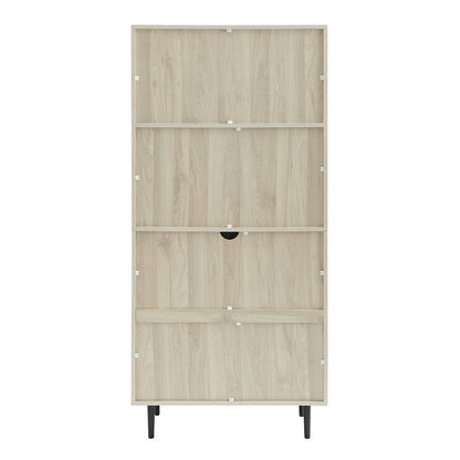 Walker Edison 64" Storage Desk & Hutch with Keyboard Drawer- Birch