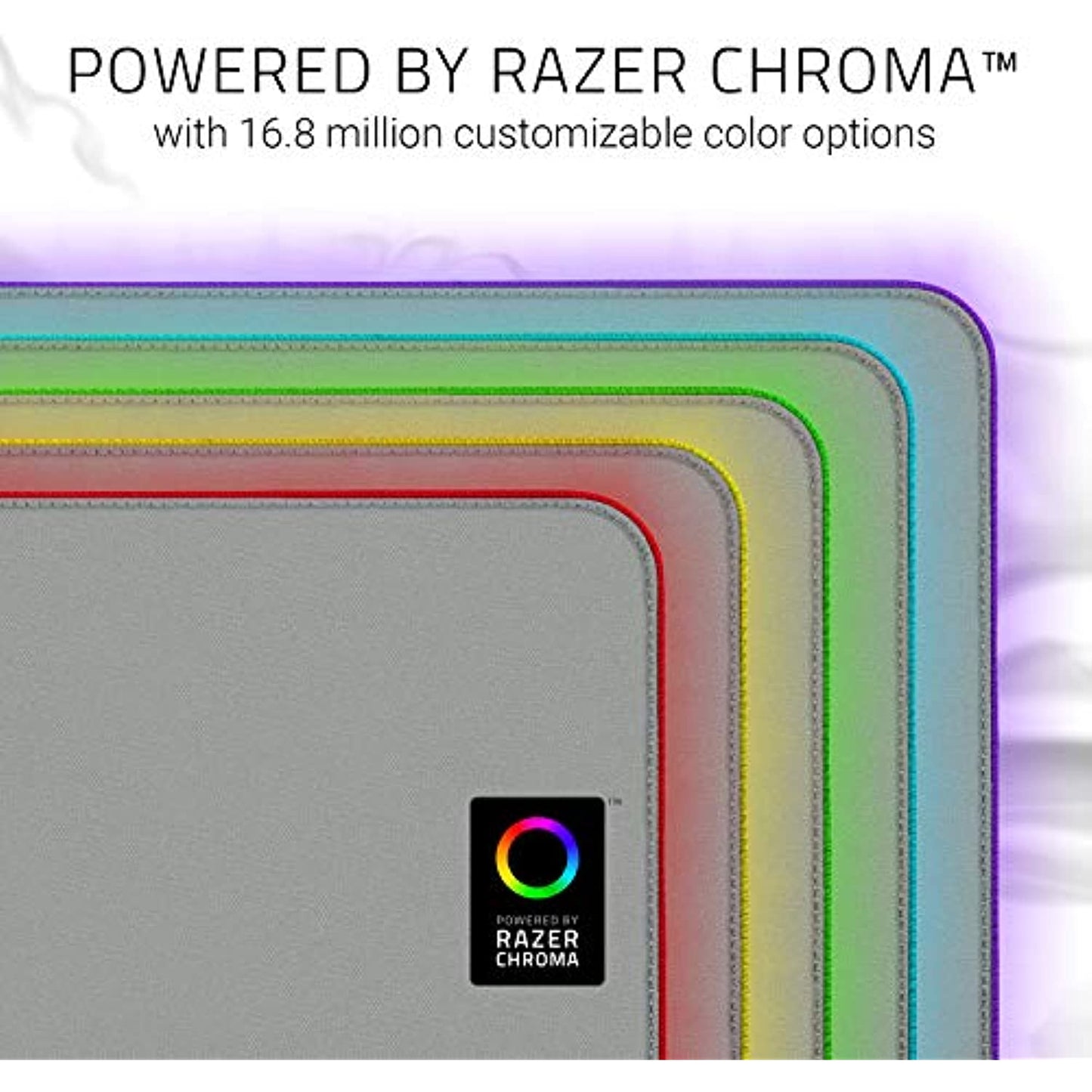 Razer Goliathus Extended Chroma Gaming Mouse Pad: Customizable Chroma Rgb Lighting - Mercury White