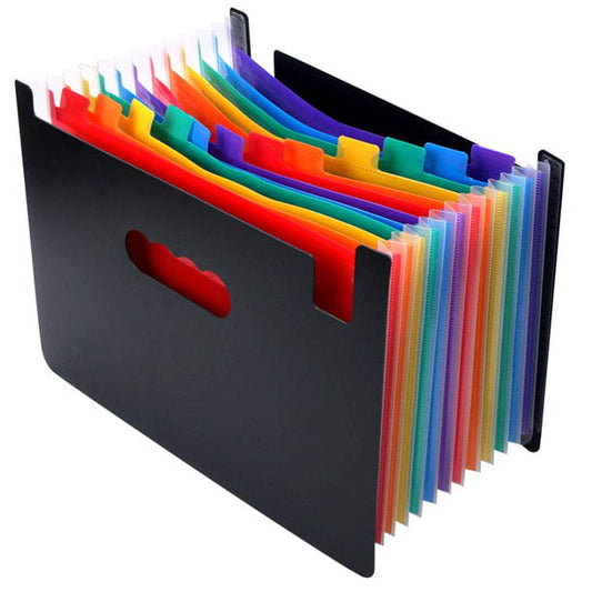 12 Pockets Expanding File Folder Portable Accordion Organizer for Document Paperwork Tax Bill or Receipt
