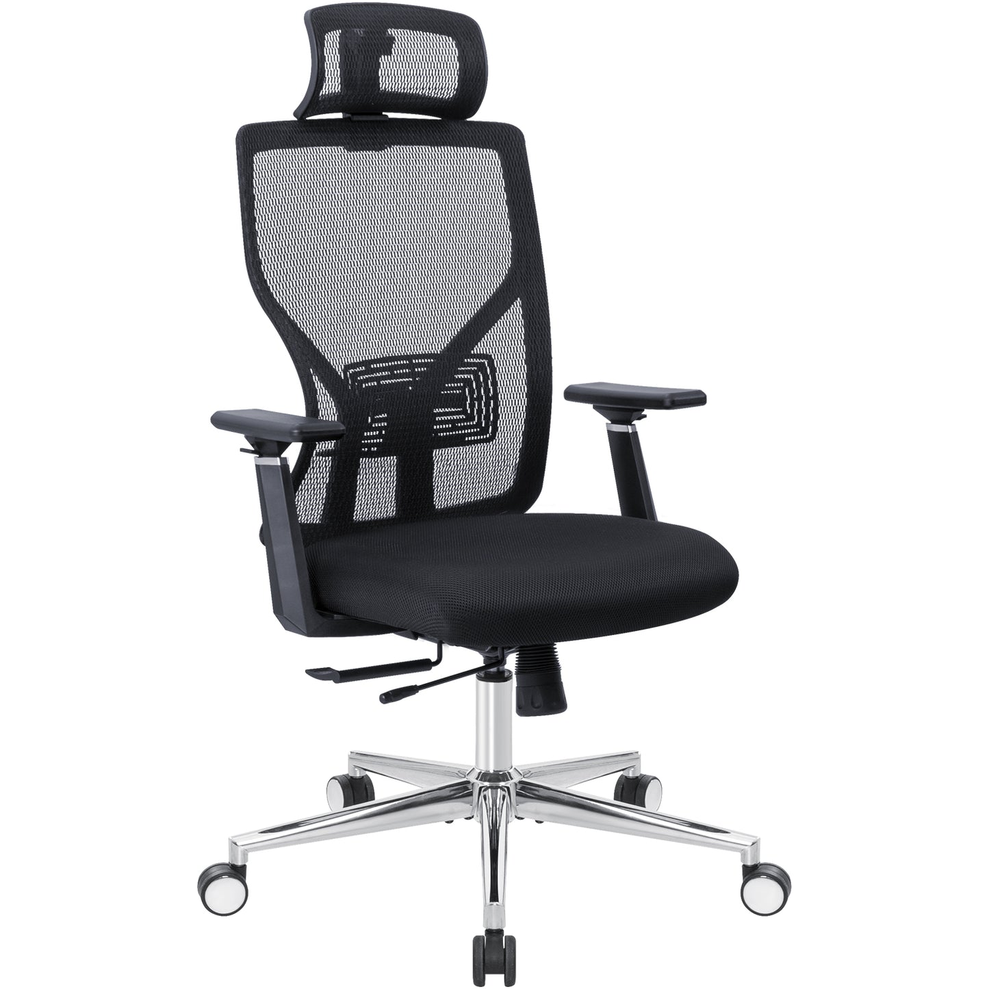 Furmax Ergonomic Office Chair High Back Desk Chair Computer Task Chair with Adjustable Lumbar Support, Headrest, Armrest, Black