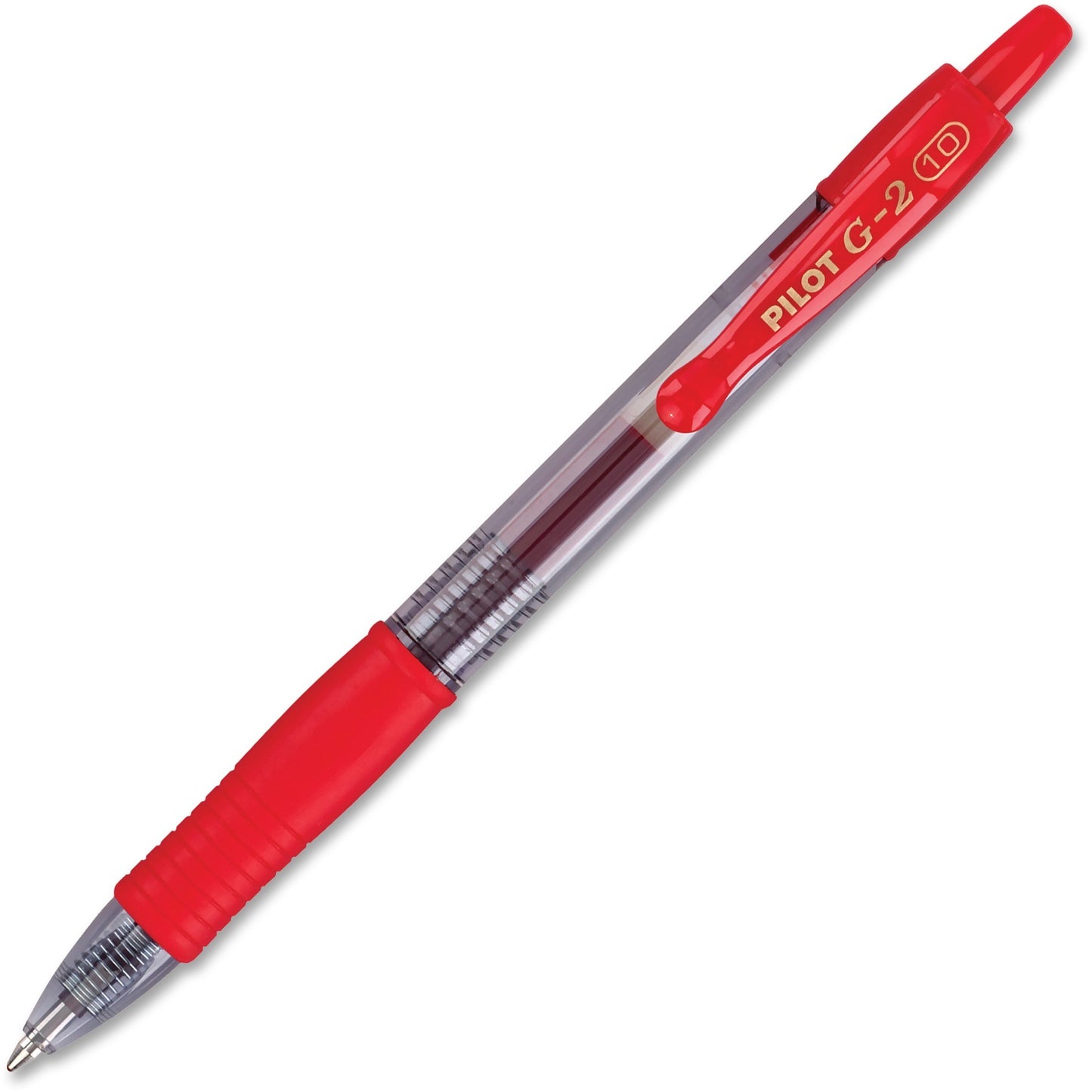 Pilot G2 Premium Retractable Gel Ink Rolling Ball Pen, Bold Point, Red Ink, 12 Count (31258)
