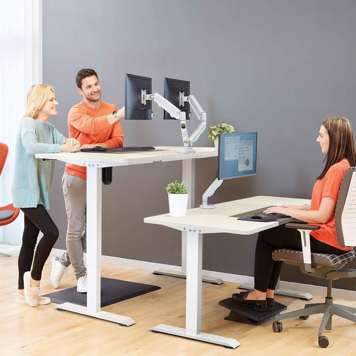 Vineego Electric Standing Desk Height Adjustable Office Desk with 55” x 27.5”