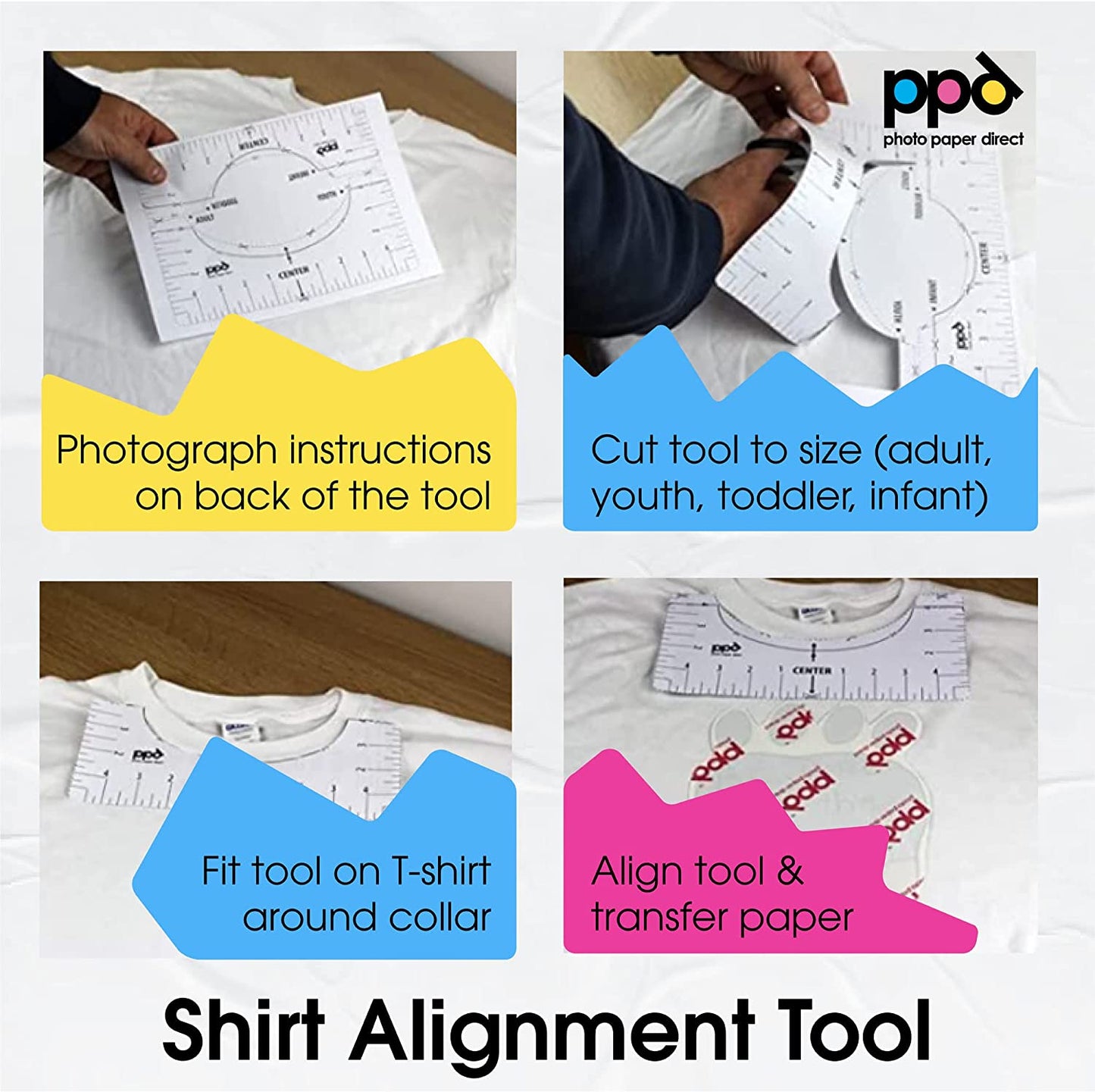 PPD Inkjet Iron-On Mixed Light and Dark Transfer Paper LTR 8.5X11 - Pack of 40 Sheets (PPD005-Mix)