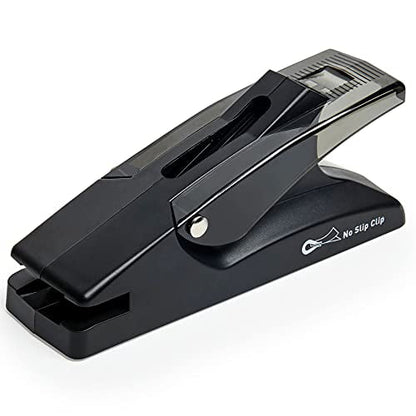 OfficeGoods No Slip Clip Dispenser Staple Free Paper Fastener with 40 Clips