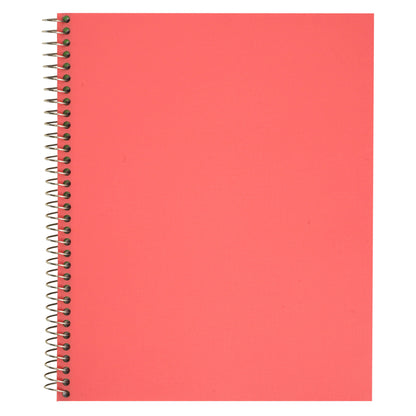 120 Count 3 Subject Pink Exceed Notebook, 10.5" x 8.5", Wide Ruled