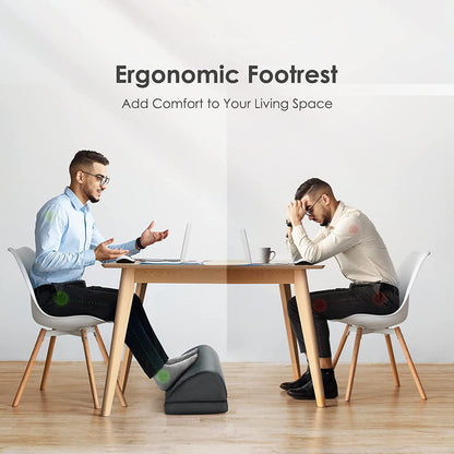AMERIERGO Office Under Desk Foot Rest with 2 Adjustable Heights, Non-Slip Bottom, Foot Rest Cushion