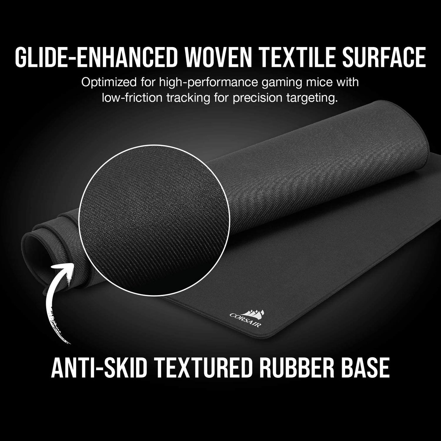 CORSAIR MM350 - Premium Anti-Fray Extra Thick Cloth Gaming Mouse Pad - Extended XL, Graphic