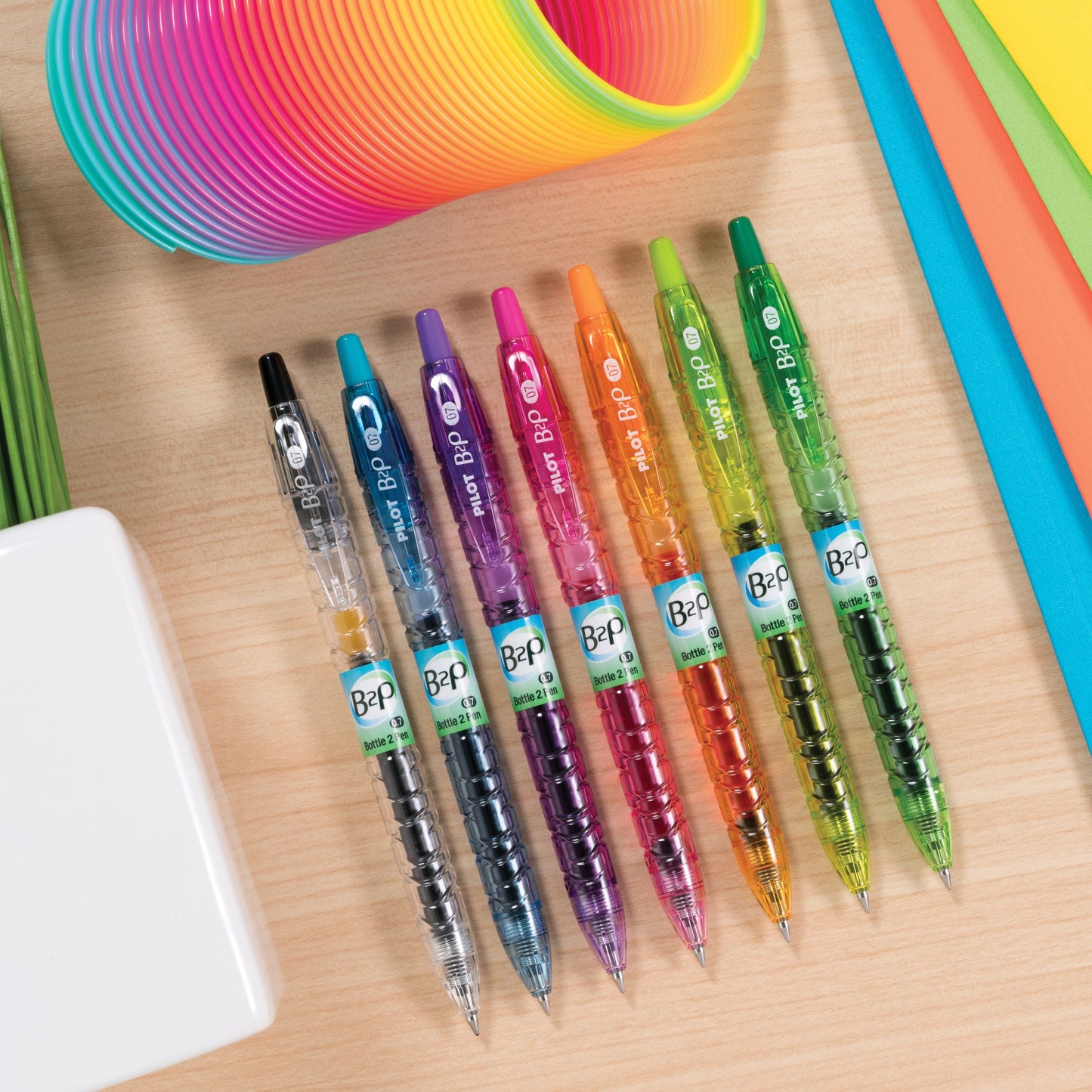 Pilot, PIL36621, Bottle to Pen (B2P) B2P BeGreen Fine Point Gel Pens, 5 / Pack