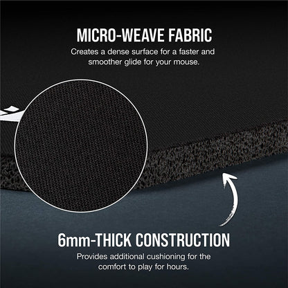 CORSAIR MM350 - Premium Anti-Fray Extra Thick Cloth Gaming Mouse Pad - Extended XL, Graphic