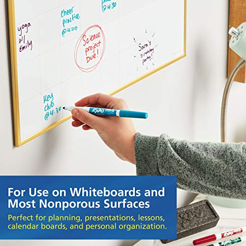 EXPO 86001 Low Odor Dry Erase Marker, Fine Point, Black (Pack of 12)