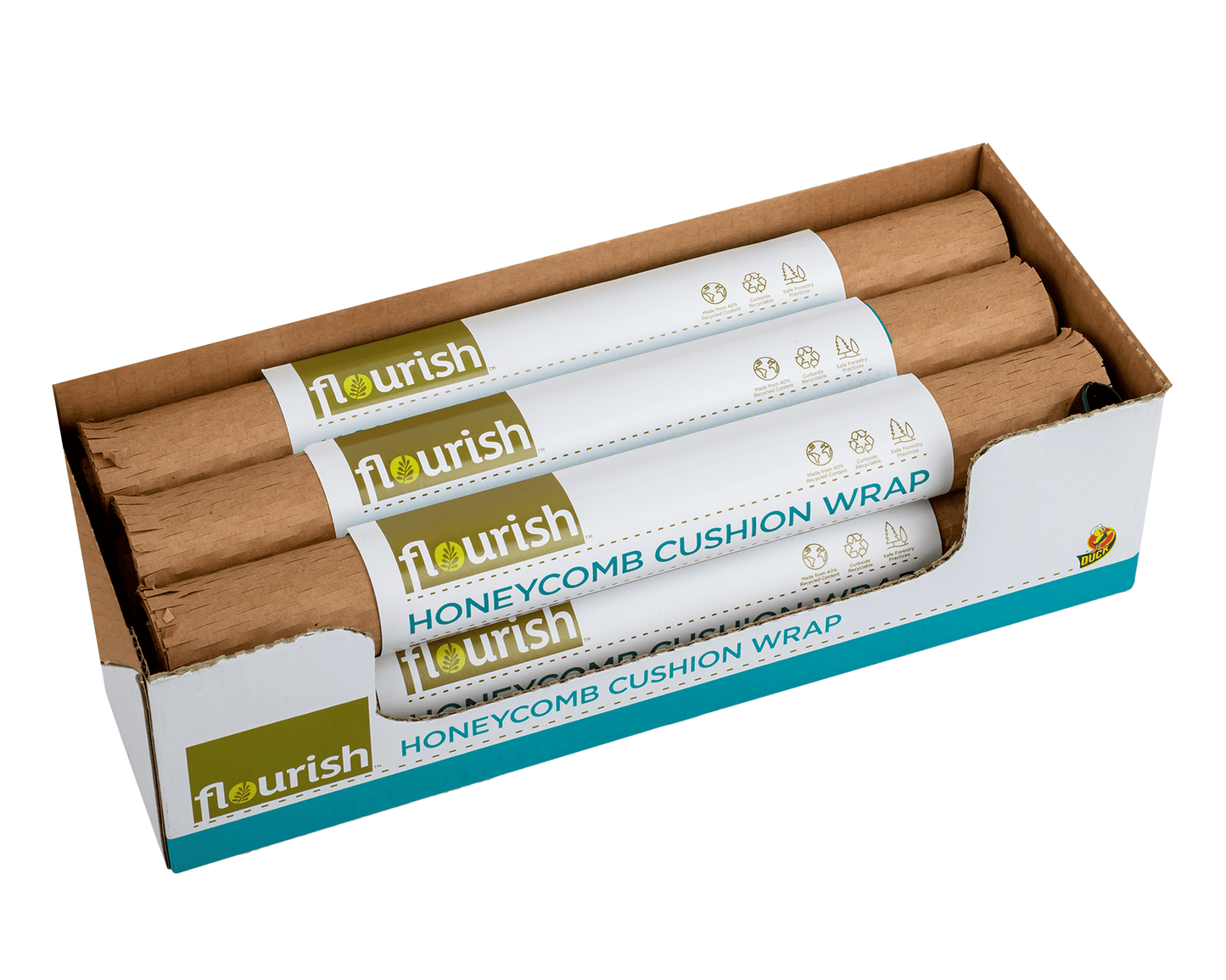 Flourish Brand Honeycomb Cushion Wrap - Brown, 13 in. x 18.5 in., 6 Pack