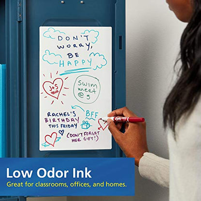 EXPO 86001 Low Odor Dry Erase Marker, Fine Point, Black (Pack of 12)