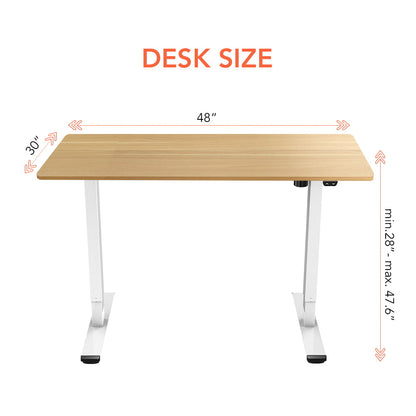 FlexiSpot Home Office Electric Height Adjustable Standing Desk 48" x 30"