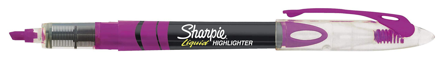 Sharpie Liquid Highlighters Assorted Colors, Chisel Tip Highlighter Pens, 10 Count