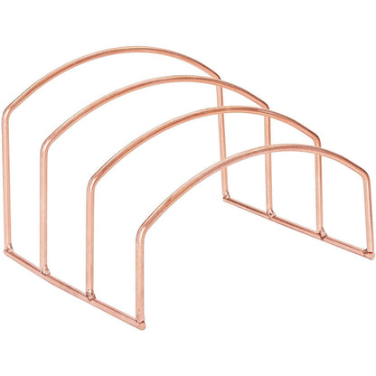 3-Pc Set Rose Gold Office Supplies Desk Organizer Sticky Note Pen Letter Holder