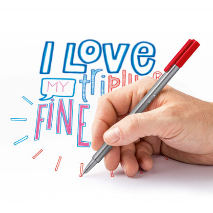 Staedtler Triplus Fineliner Pen - Assorted Colors, Set of 40