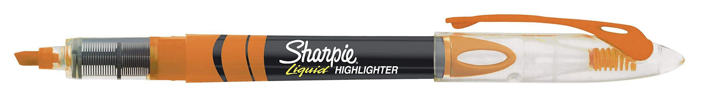 Sharpie Liquid Highlighters Assorted Colors, Chisel Tip Highlighter Pens, 10 Count