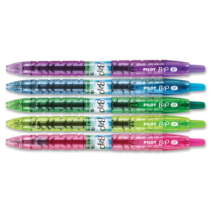 Pilot, PIL36621, Bottle to Pen (B2P) B2P BeGreen Fine Point Gel Pens, 5 / Pack