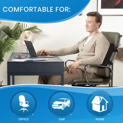 Everlasting Comfort Lumbar Support Pillow for Office Desk Chair