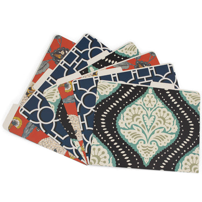 Dwell Studio Decorative File Folders Letter Size Patterns, 6 Pack